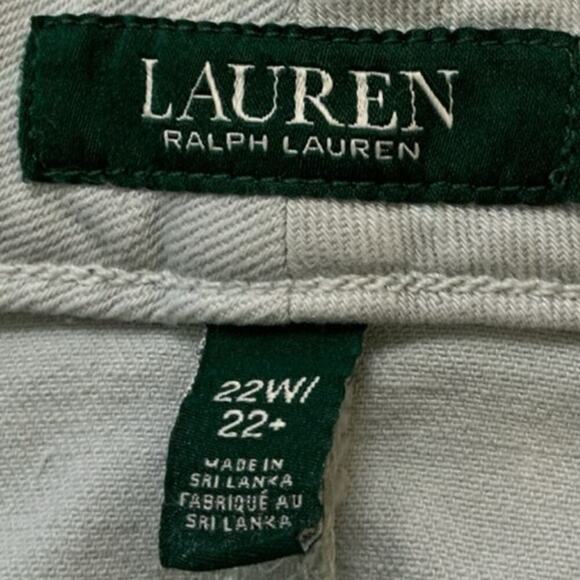 Ralph Lauren Pant Womens Plus Size 22 Mid Rise Straight Stretch Streetwear NWT - Picture 11 of 14